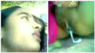 चुदाई के बाद औरत ने चूत से निकाली पति की छोड़ी गाढी मलाई