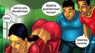 सविता भाभी ने अपनी बड़ी गांड दिखाकर लड़कों का लंड खड़ा कर डाला