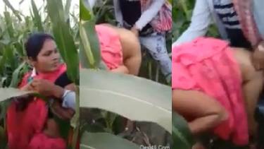 बिहारी रंडी को ब्लेकमेल कर के खेत ...